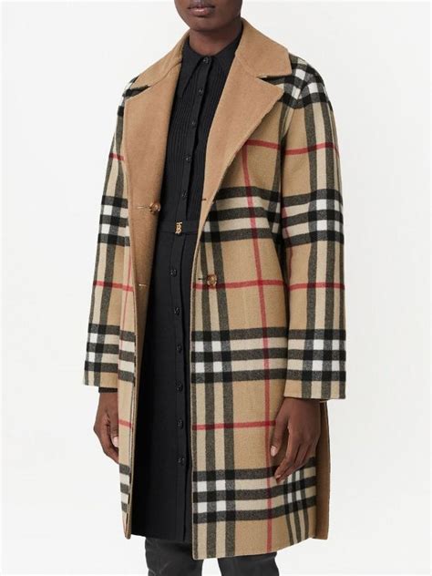 parka burberry damen|Burberry check wool coats.